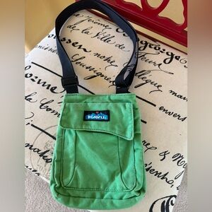 Kavu Green and Black Crossbody Bag with Adjustable Strap